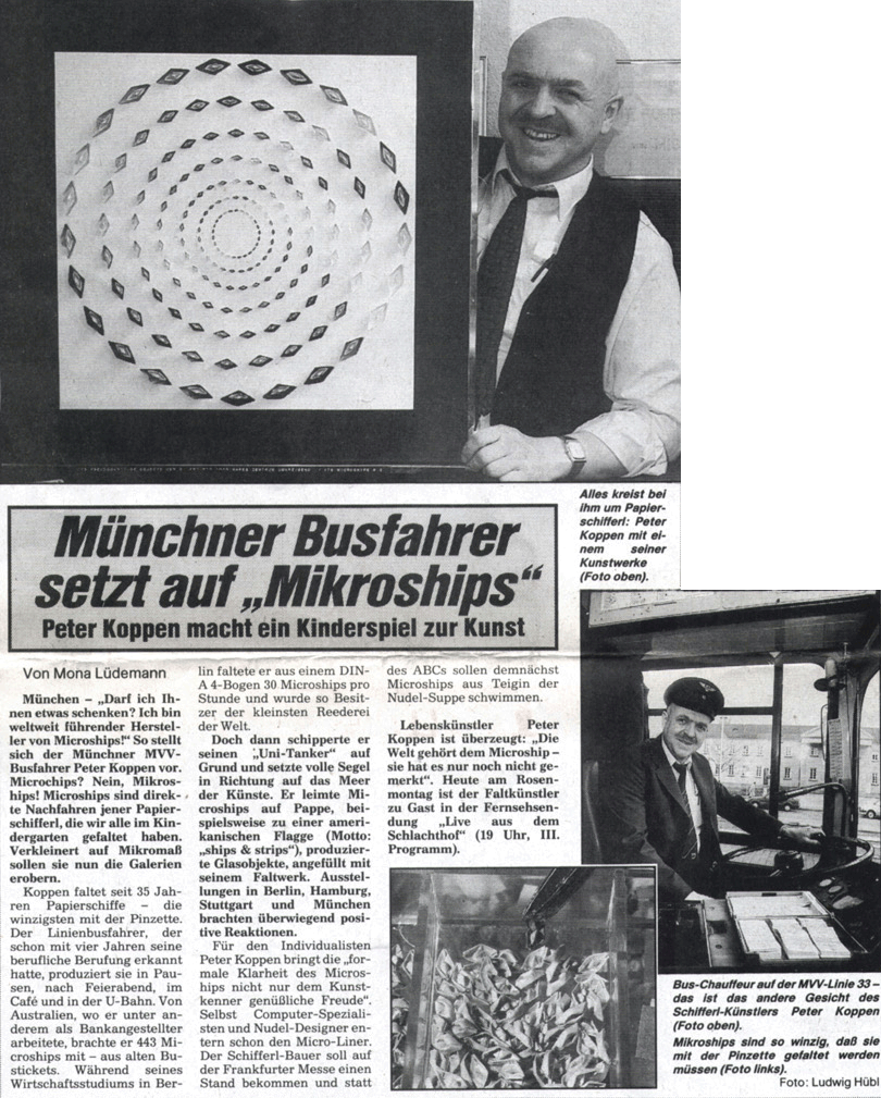 Peter Koppen PRESSE: Abendzeitung Mnchen, 15.02.1988